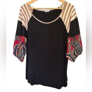 EGY CUTE WOMENS BOHO TOP SIZE MEDIUM